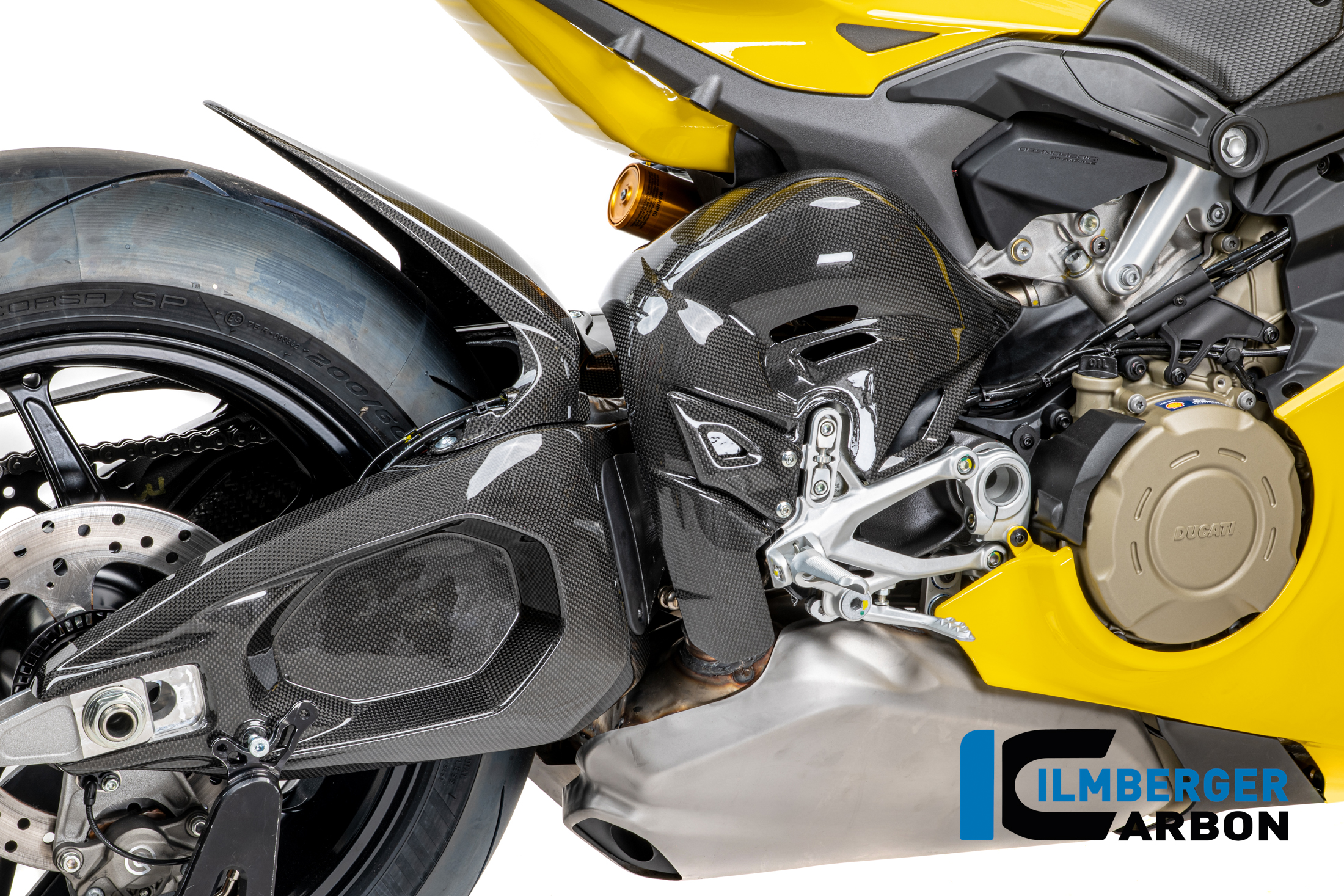 Ilmberger Carbon Exhaust Heat Shield, gloss, Ducati Panigale V4, S, R, 2025-