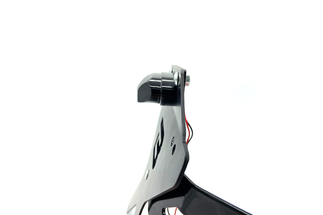 LED Number Plate Light "Micro Space" made of Black Aluminium with E-Mark