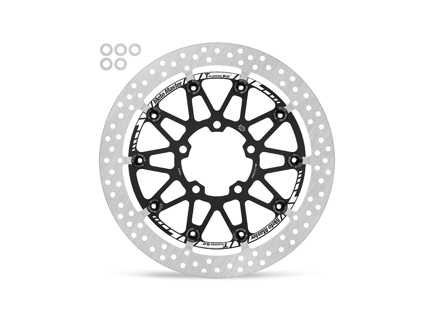 MOTO MASTER brake disc front rotationally symmetrical, T-Floater for Kawasaki ZX10R Ninja Model Year 2016-2020