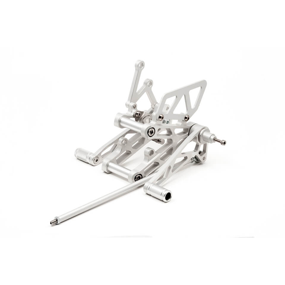 LSL Rearset System for Suzuki GSF600, GSF1200 Bandit, silver