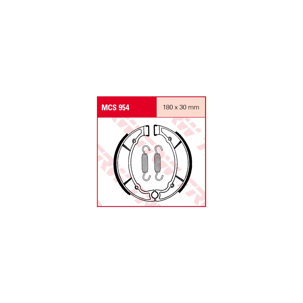 TRW LUCAS brake shoes Kit MCS954