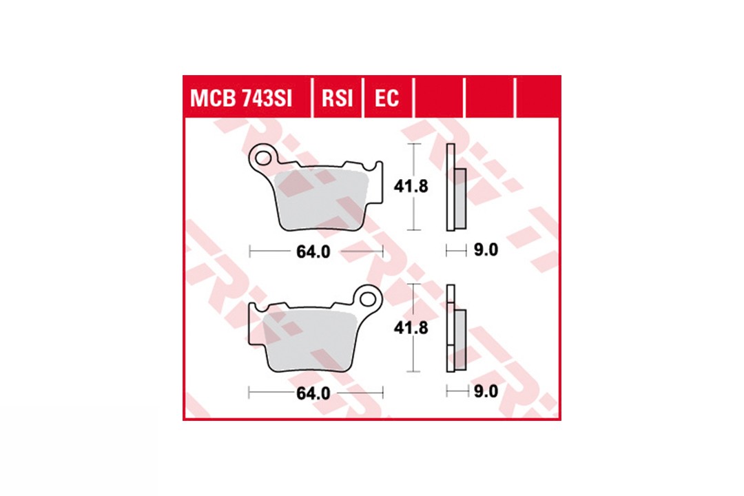 TRW brake padsatz MCB743EC