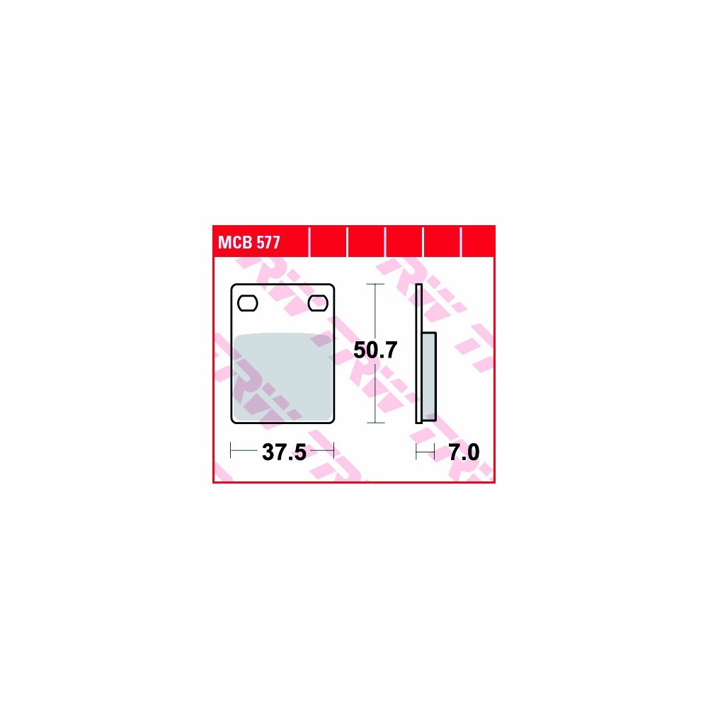 TRW brake pad set Allround MCB577 front