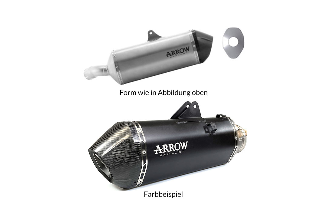 ARROW DARK SONORA Exhaust for Suzuki V-Strom 1050 XT 2020-, Titanium "dark"