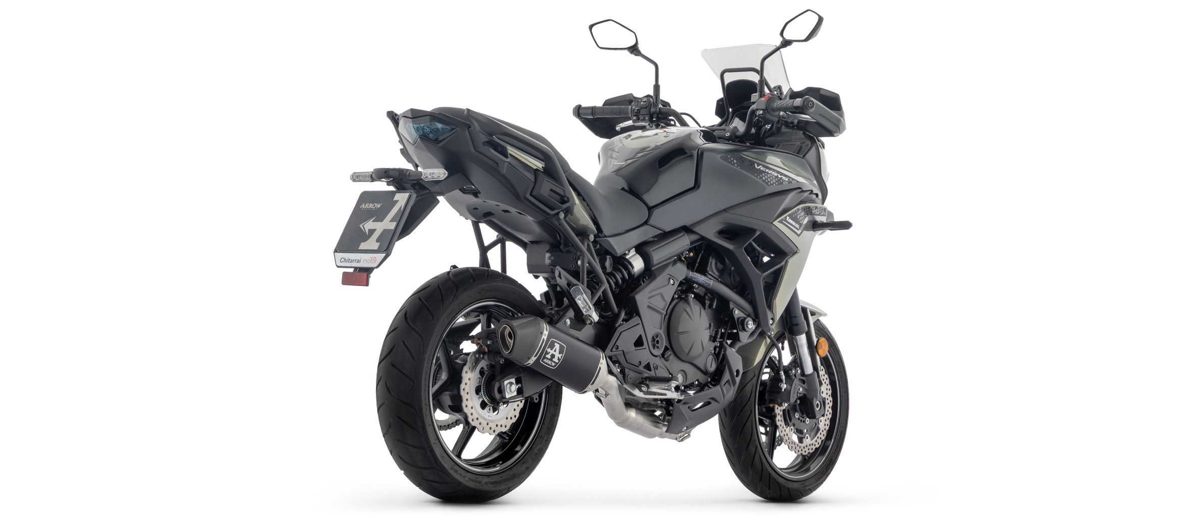 ARROW Full System with VELOCE Titanium Silencer with Carbon End Cap for Kawasaki Ninja 650 (35kW), Z650 (35kW) 2024-, Versys 650 2025-
