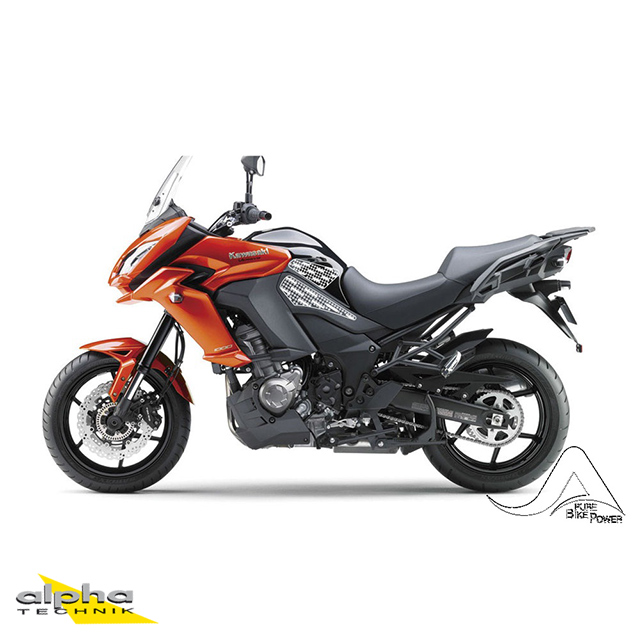 Stompgrip black, Volcano, for Kawasaki Versys 1000, 2015-2019