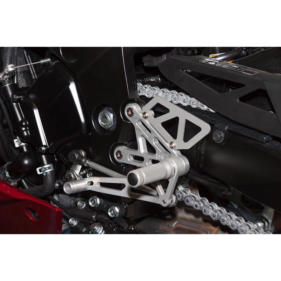 LSL Rearset Kit for Suzuki GSX-S1000, 2015-, silver