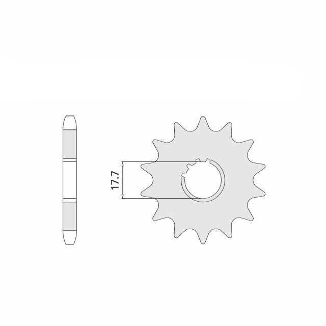 Rubber-damped Front Sprocket, 16 Teeth, 428 Pitch