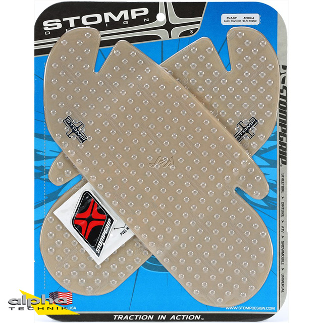 Stompgrip clear, Volcano, for Aprilia RSV1000R, 2004-2009, Tuono 1000R, 2006-2010