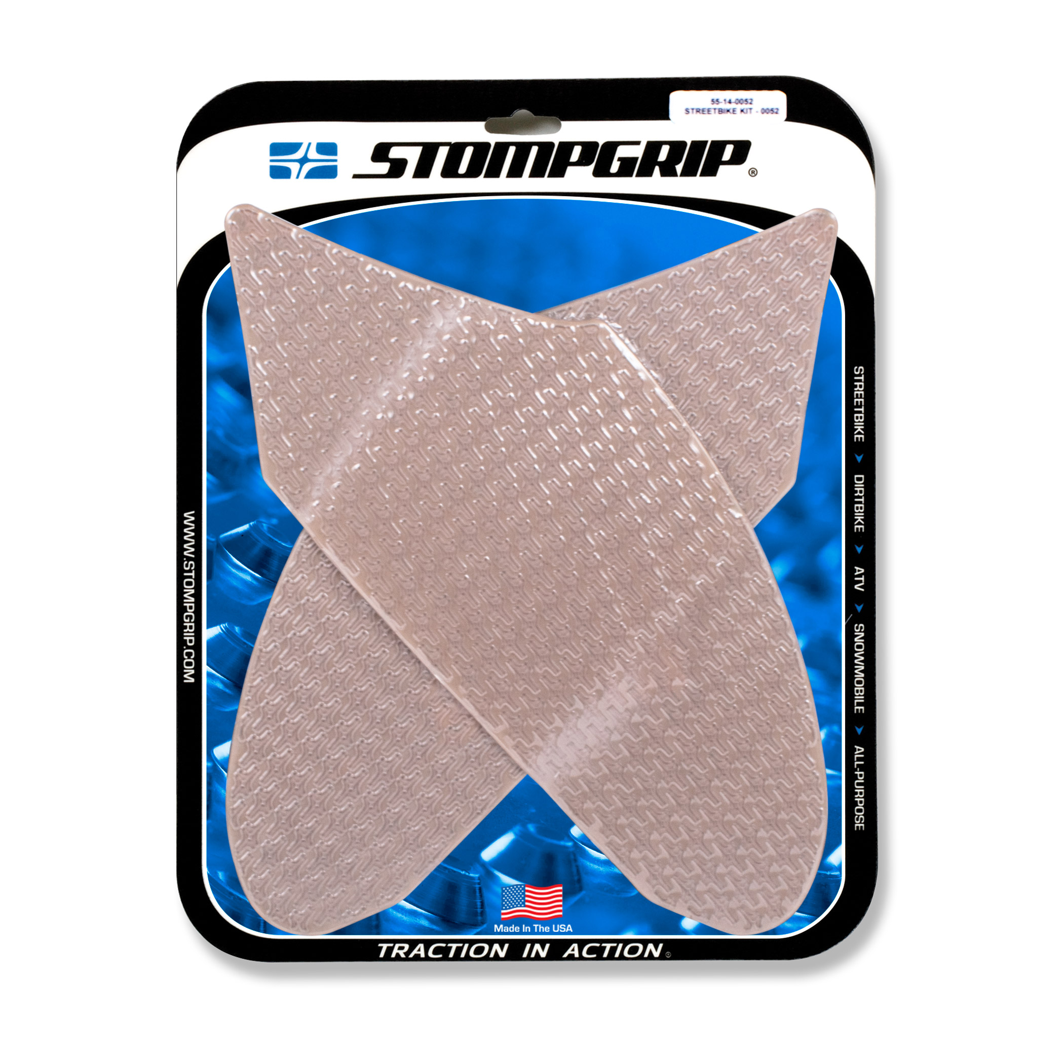 Stompgrip Traction Pads clear, for Suzuki GSX-R600, 750, 2006-2007