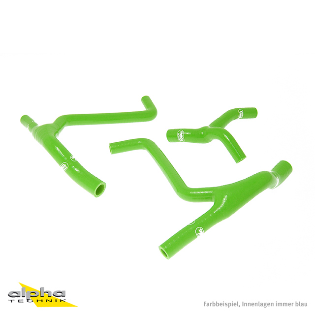 SAMCO SPORT Silicone Hose Kit green for Kawasaki KX450F Model Year 2009