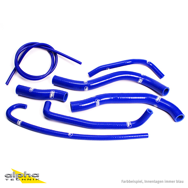 SAMCO SPORT Silicone Hose Kit blue for Suzuki GSXR600 GSXR750 model year 1996-1999