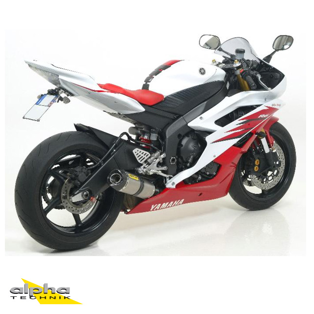 ARROW THUNDER Exhaust for YZF-R6 RJ11/RJ15 2006-2016, Titanium (For ARROW Header)