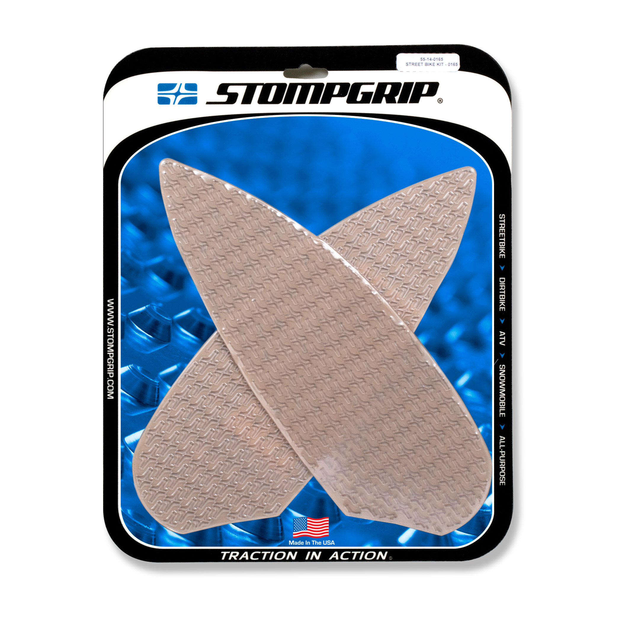 Stompgrip Clear Traction Pads, for BMW M1000R, 2023-2025, M1000RR, S1000R, 2021-2025, S1000RR, 2020-2025