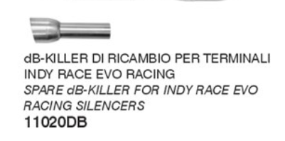 ARROW dB-killer insert, for Indy Race Evo racing systems