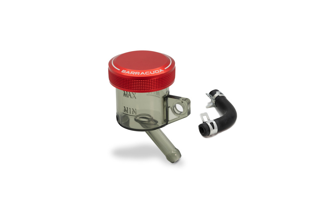Barracuda Universal balance tank with red aluminium lid, 30mm diameter