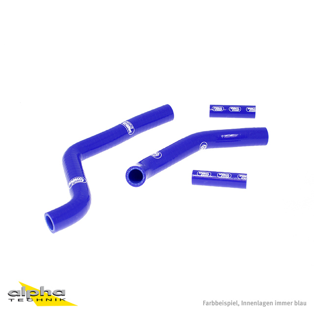 SAMCO SPORT Silicone Hose Kit blue for Kawasaki KX125 Model Year 2005-2012