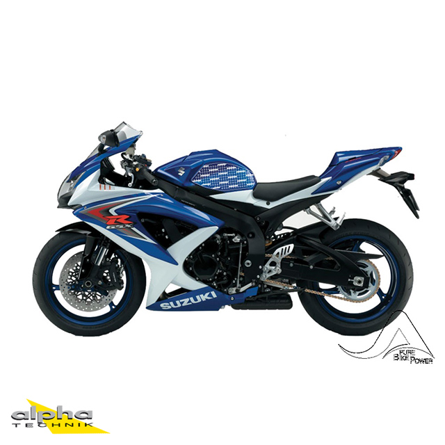 Stompgrip clear, Volcano, for Suzuki GSXR600, 2008-2010