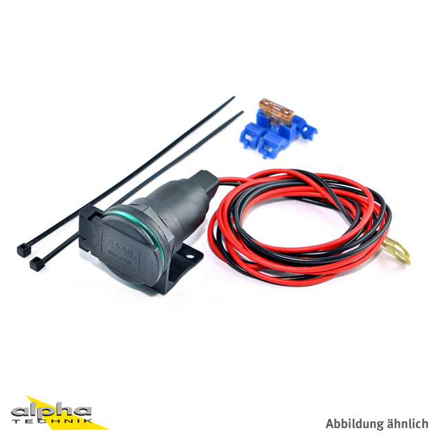 BAAS ZA02 Cigarette Lighter Auxiliary Power Socket with Hinged Lid