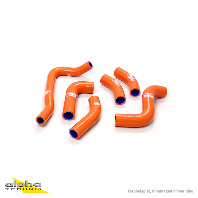 SAMCO SPORT Silicone Hose Kit orange for KTM 400 EXC E 520 EXC E 400 SX 520 SX 400 EXC 520 EXC Model Year 1999-2002