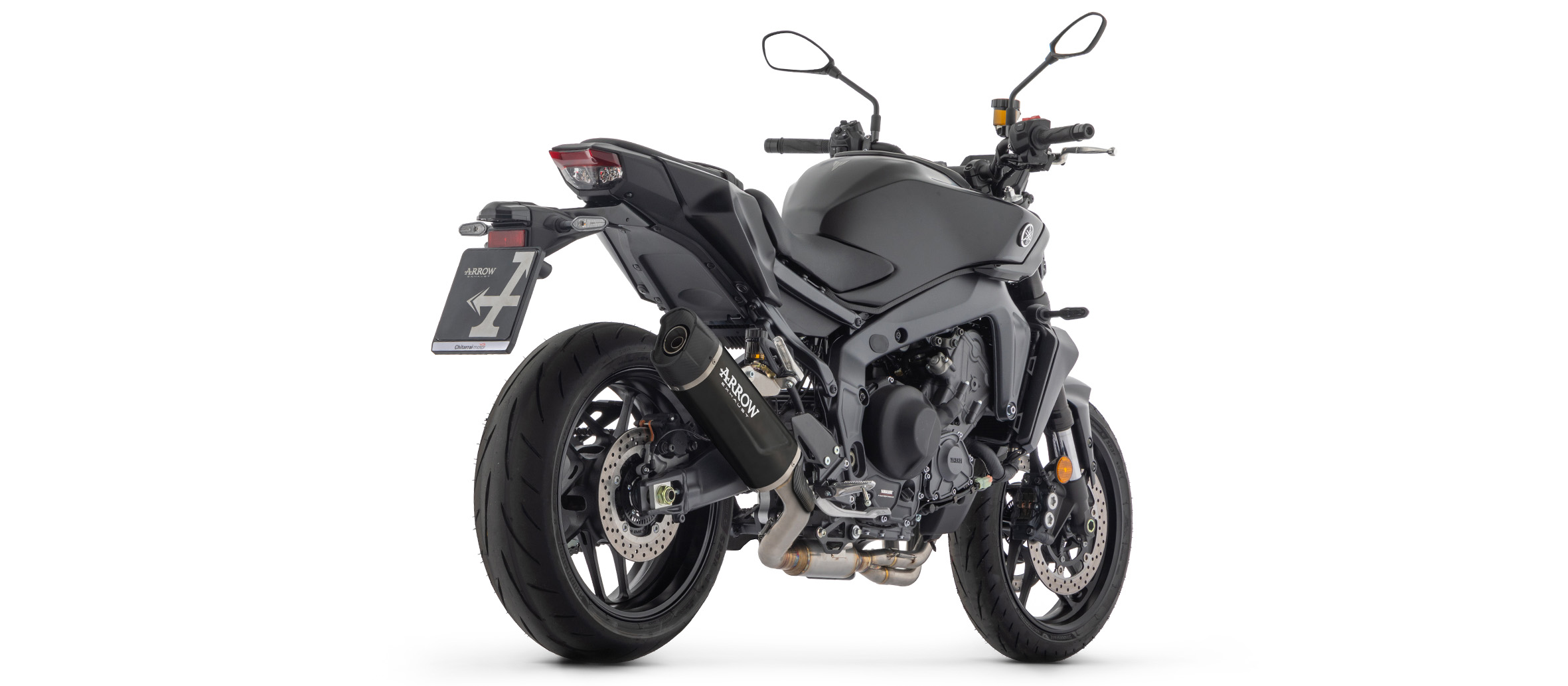 ARROW INDY RACE EVO DARK Exhaust for Yamaha MT09 (SP), Type RN87 / RN88 / RN89 / RN90 / RN91 / RN92, 2024-, Black