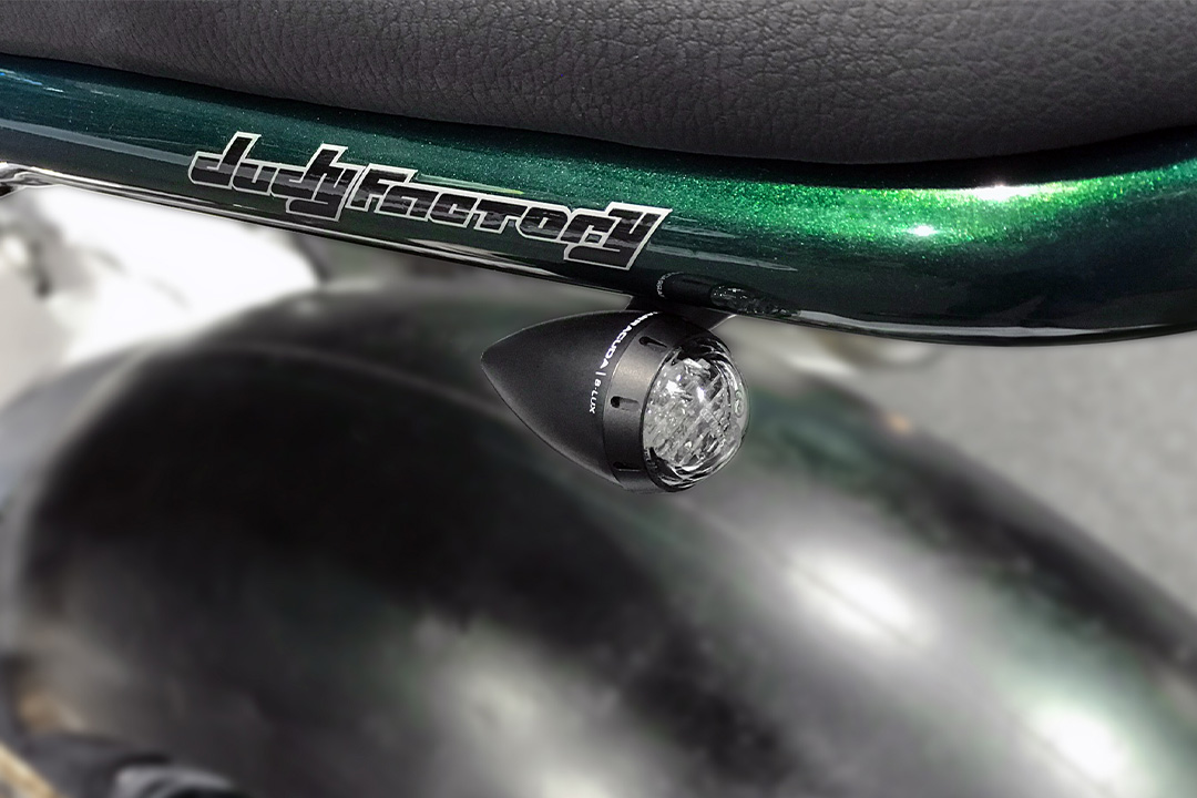 Barracuda flasher light, turn signal S-LED B-LUX black