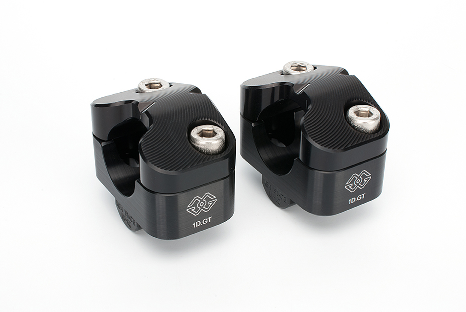 GILLES 1D.GT handlebar risers, black