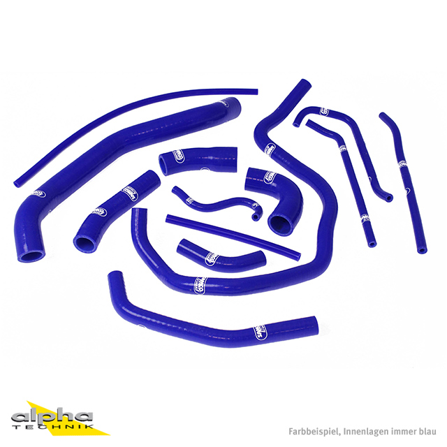 SAMCO SPORT Silicone Hose Kit, blue, for Yamaha YZF1000R1 Model Year 2002-2003