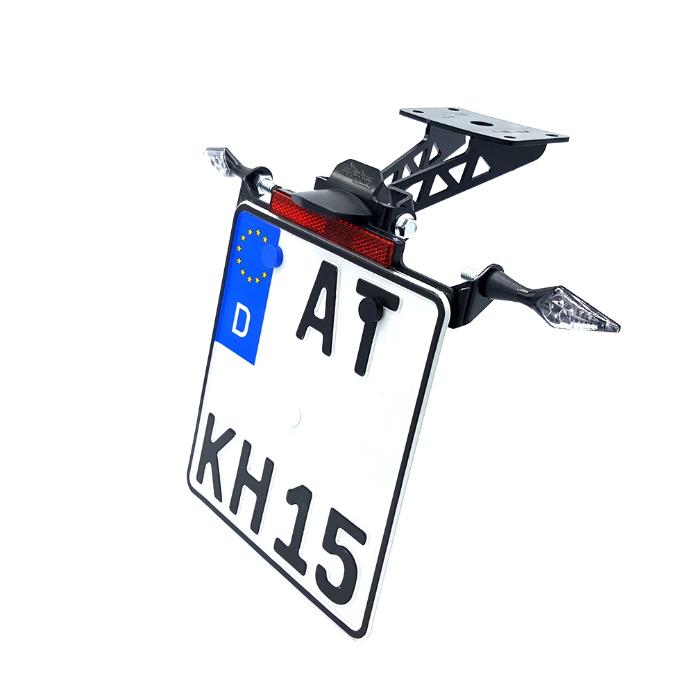 alpha Technik licence plate holder for Yamaha MT-07 / MT-07 Pure, model year 2021-