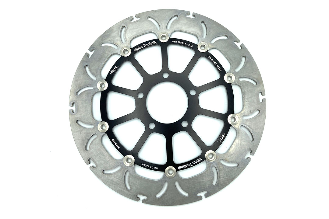 alpha Technik brake disc Omega-Design ABD33, fronte for Suzuki GSX1300R Hayabusa, GSX-R1000, GSX-R750, GSX-R750, TL1000
