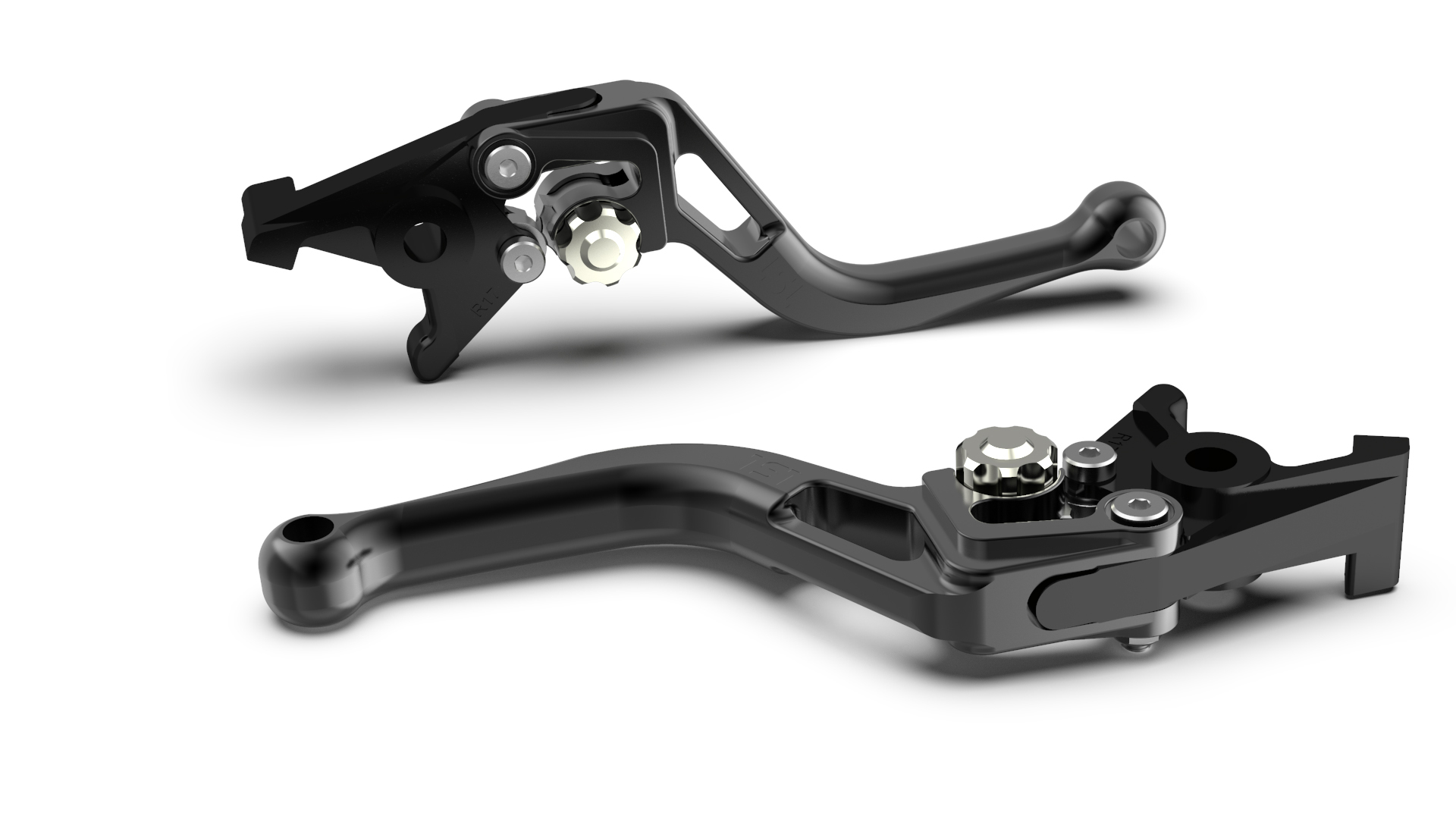 LSL clutch lever BOW L83R, short, black/silver