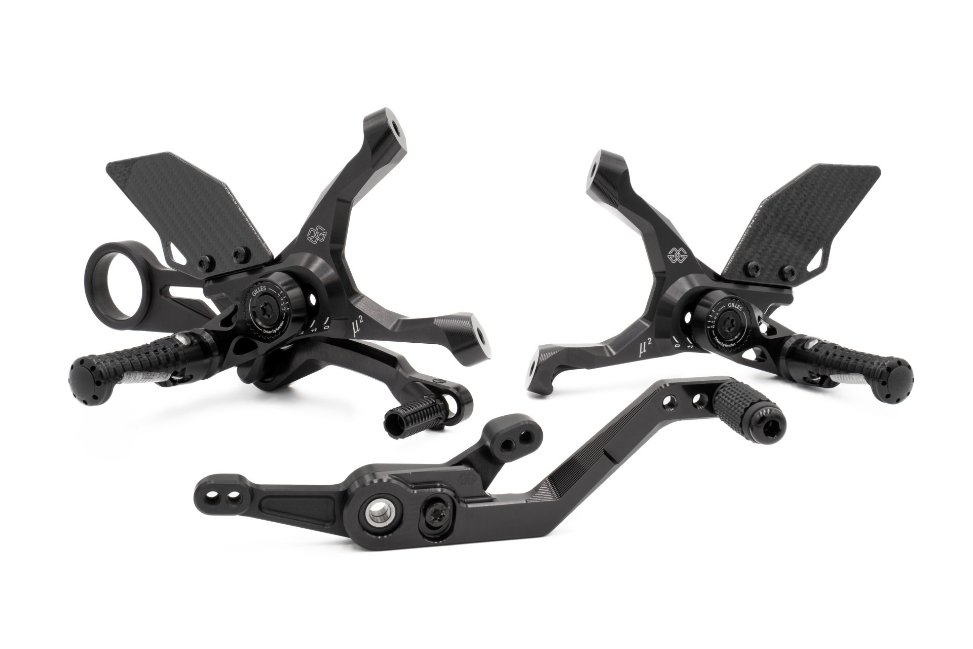 GILLES MUE2 footrest Rearset System BMW M 1000 RR, S1000 RR, 2025-