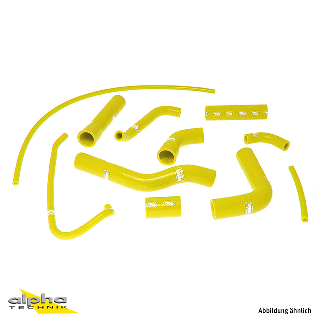 SAMCO SPORT Silicone Hose Kit, yellow, for Yamaha YZF-R6 Model Year 2006-2024