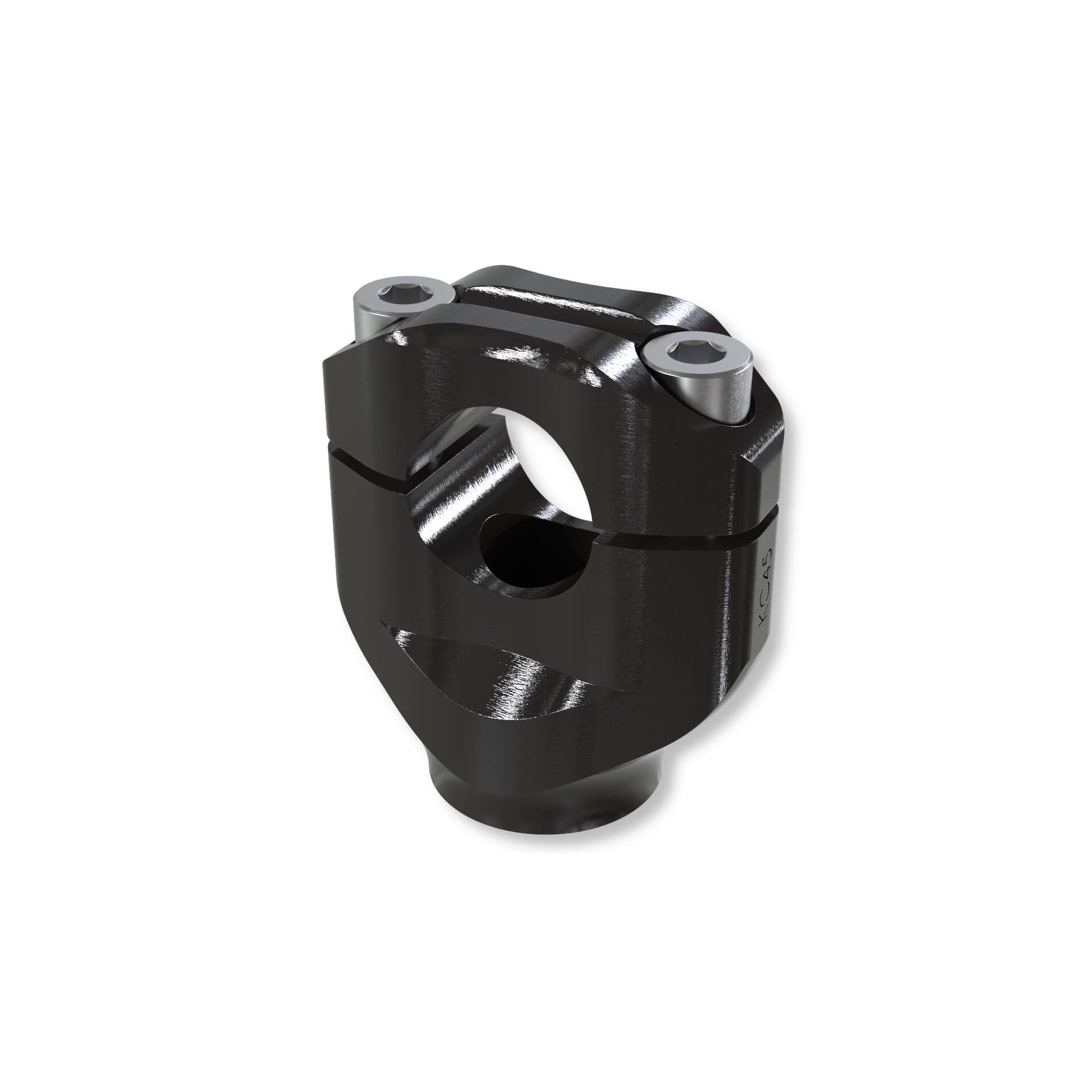 LSL universal handlebar clamp kit for 1 inch/25.4 mm handlebar, screw length 45 mm, black