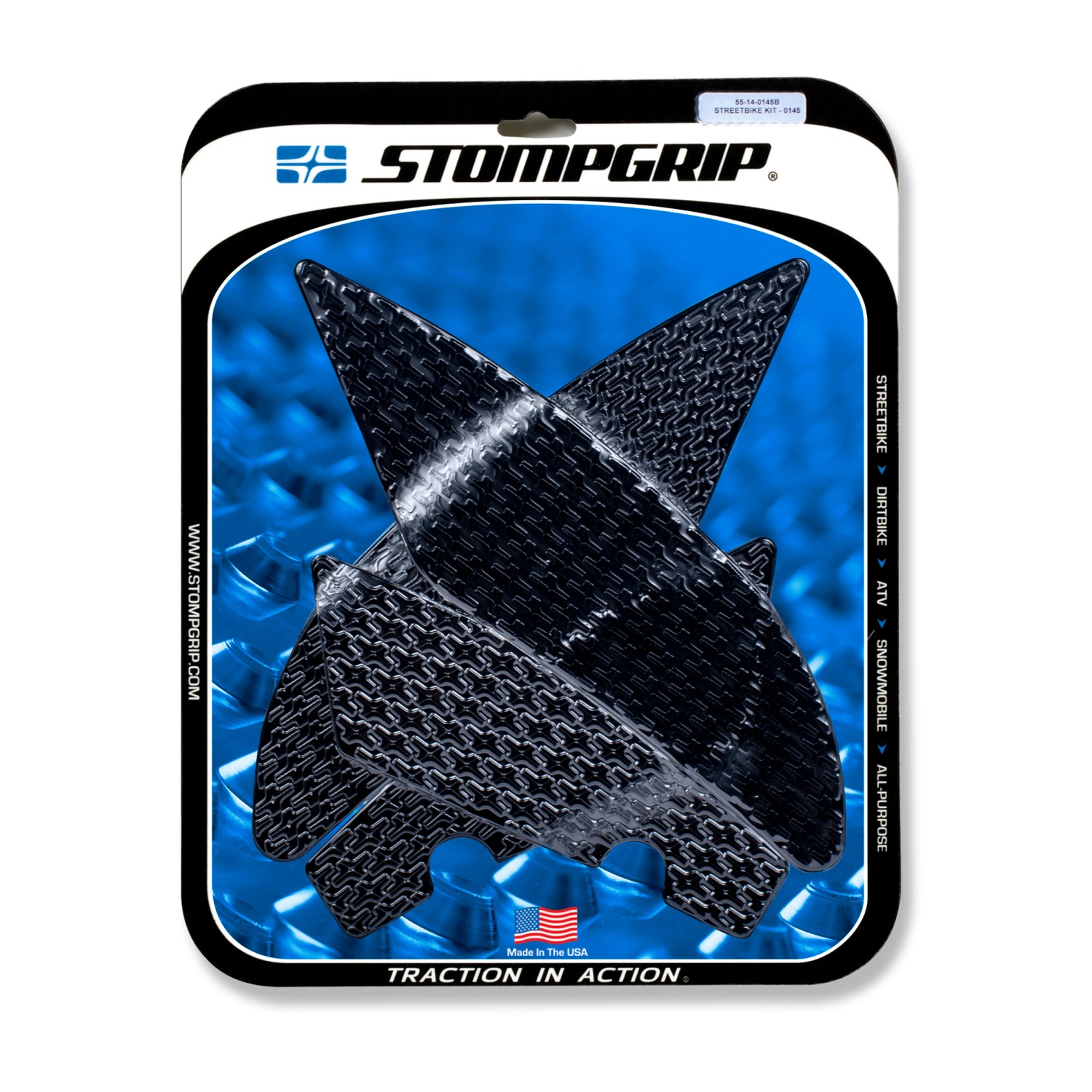 Stompgrip Traction Pads black, for Yamaha YZF-R6 2017-2025