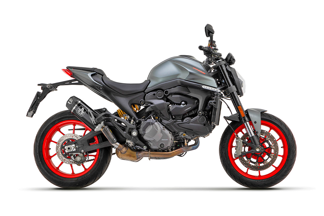 ARROW INDY RACE DARK Aluminium Exhaust for Ducati Monster / Monster+ from model year 2021-