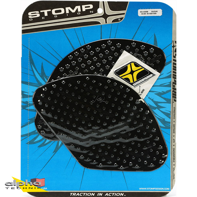 Stompgrip Black, Volcano, for BMW R1200GS (Adventure), Suzuki SV650 (S), SV1000