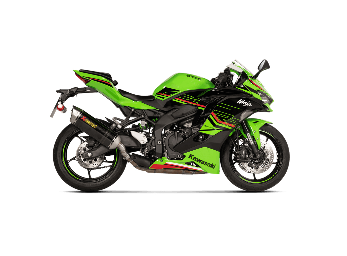 Akrapovic Slip-On Line (Carbon) exhaust for Kawasaki Ninja ZX-4R and ZX-4RR model year 2023-2025