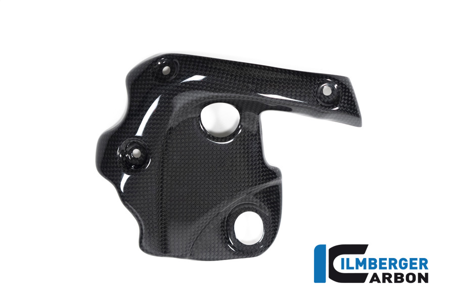 Ilmberger Carbon Exhaust Heat Shield for Header, Gloss, with ABE, for Ducati Diavel 1260 from model year 2019 onwards