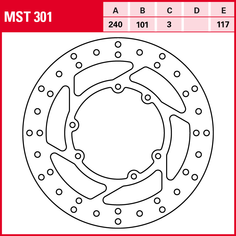 TRW brake disc Allround Fixed MST301
