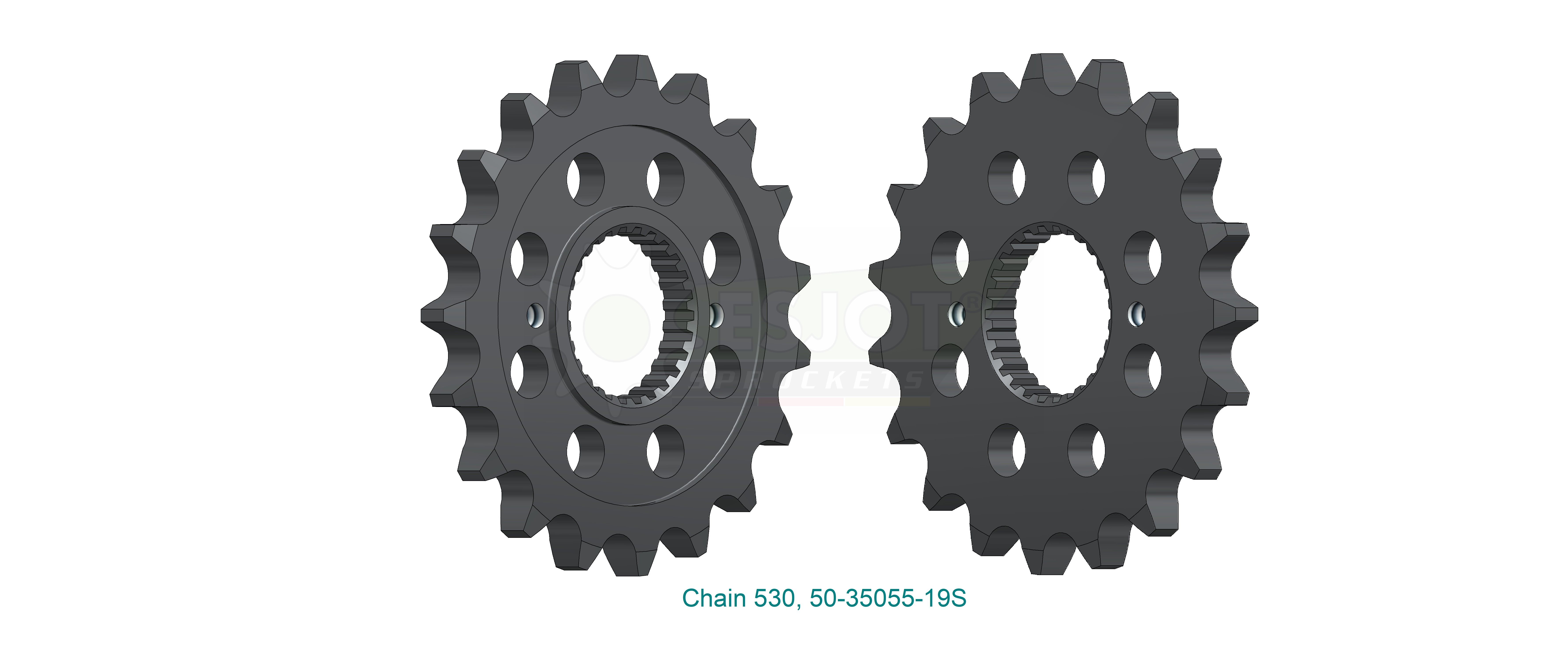 Sprocket, 18 teeth, Pitch 530