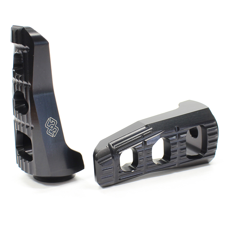 Gilles Touring Replacement Footpeg Kit, Rider, Black for BMW R1100GS, F800GS/F650GS