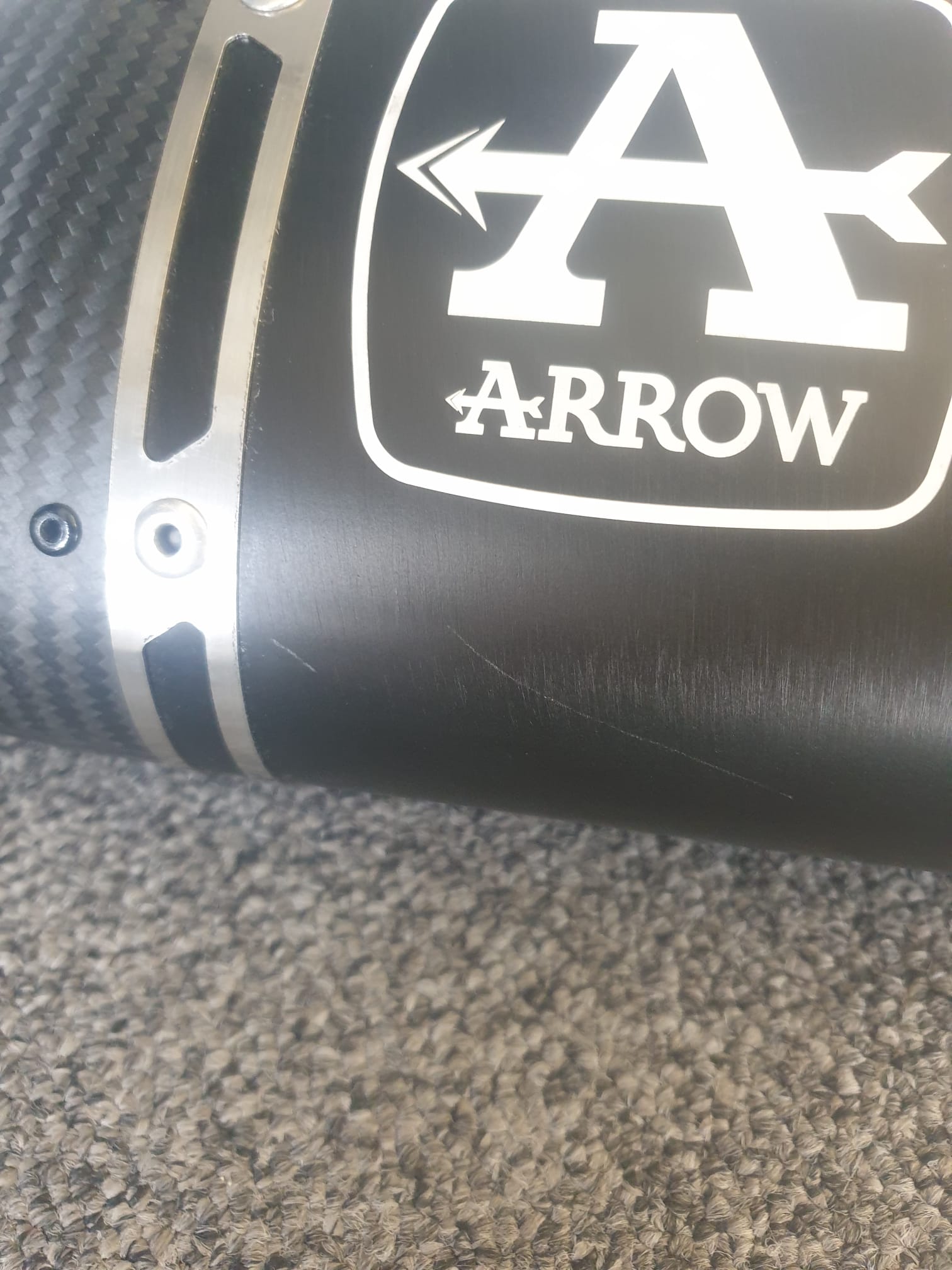 ARROW VELOCE DARK RACING Slip-On with Heat Shield for Triumph Tiger 900 Model Year 2020-