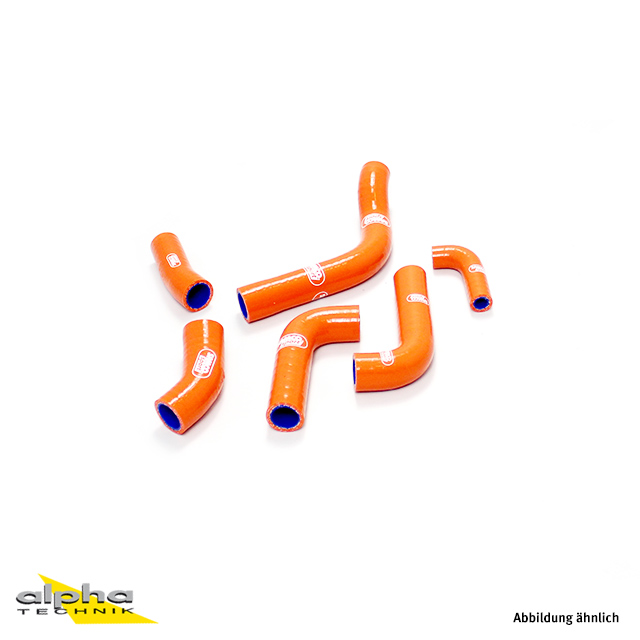 SAMCO SPORT Silicone Hose Kit OEM Design Orange for KTM 250 EXC-F 250 XCF-W 350 EXC-F 350 XCF-W Husaberg FE 250 FE 350 Husqvarna FE 250 FE 350