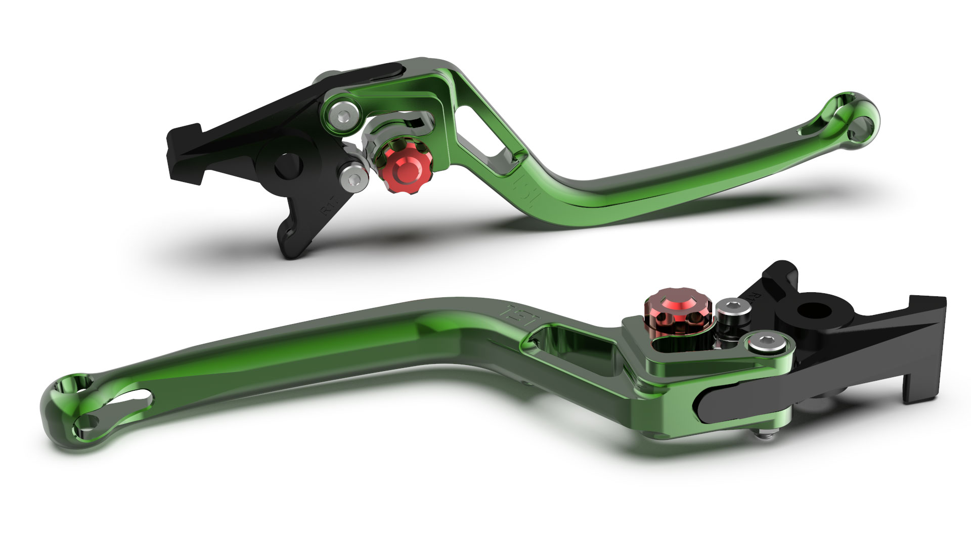 LSL clutch lever BOW L83R, green/red