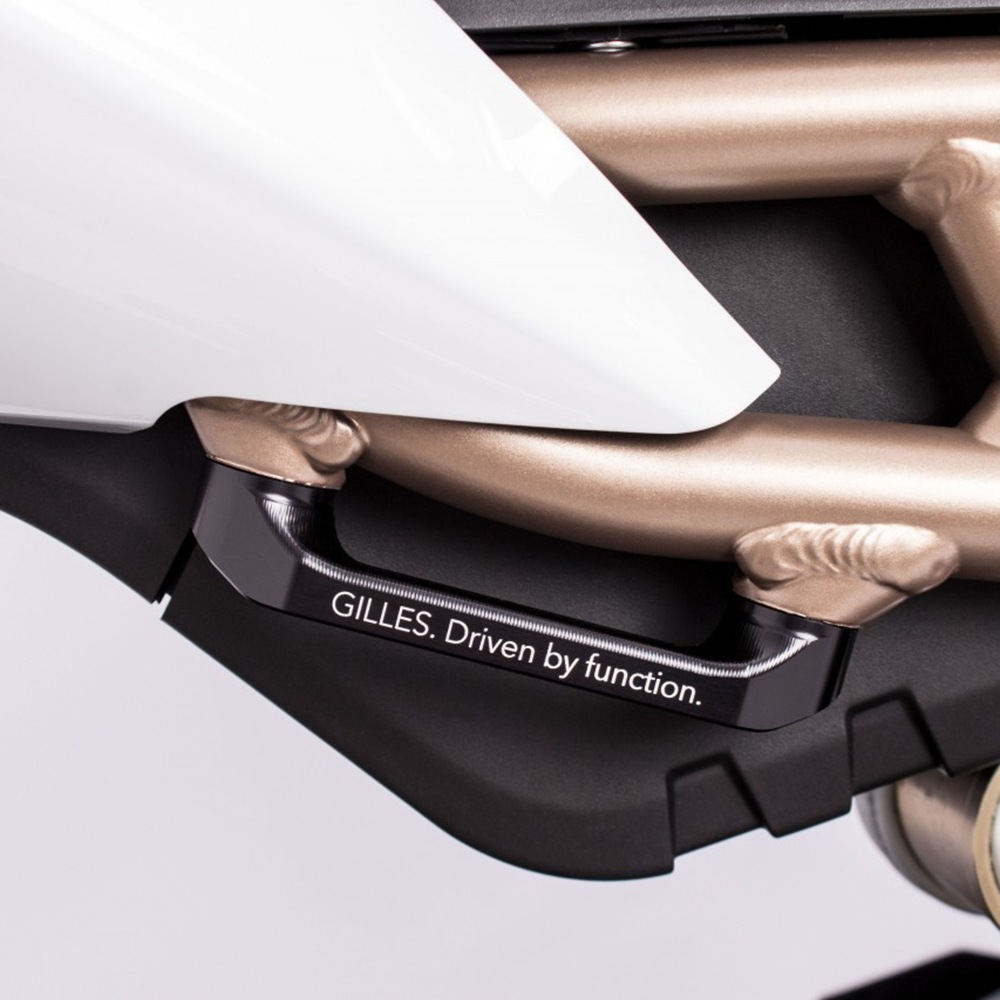 Gilles Pillion Peg Carrier Cover, Black, for BMW S1000RR