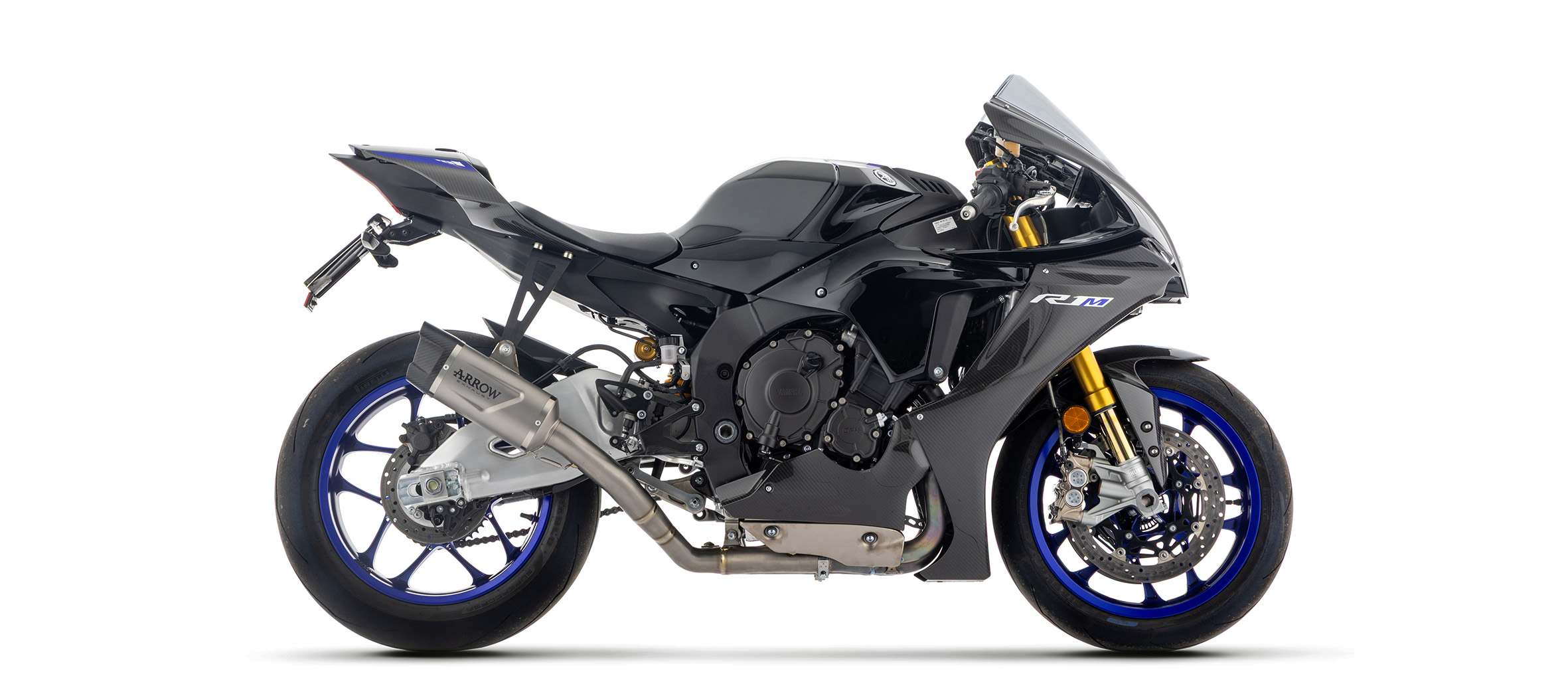 ARROW Half System Racing Exhaust System with Indy Race Evo muffler/silencer for Yamaha YZF-R1 Model Year 2025-