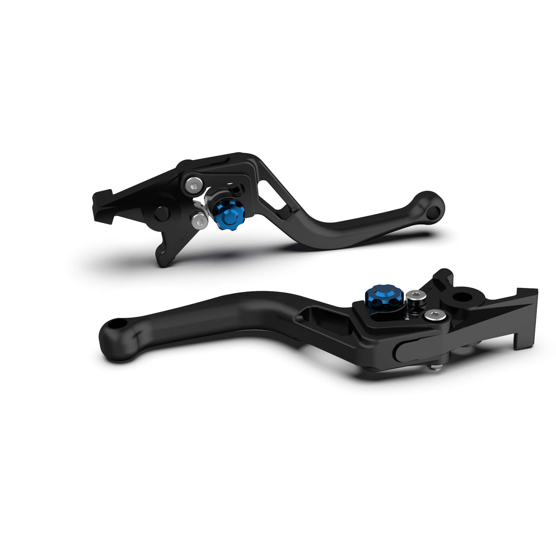 LSL clutch lever BOW L33, short, black bead-blasted/blue