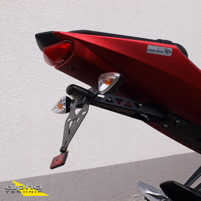 alpha Technik Licence Plate Holder Yamaha YZF-R125; Type RE11; Model Year 2014-