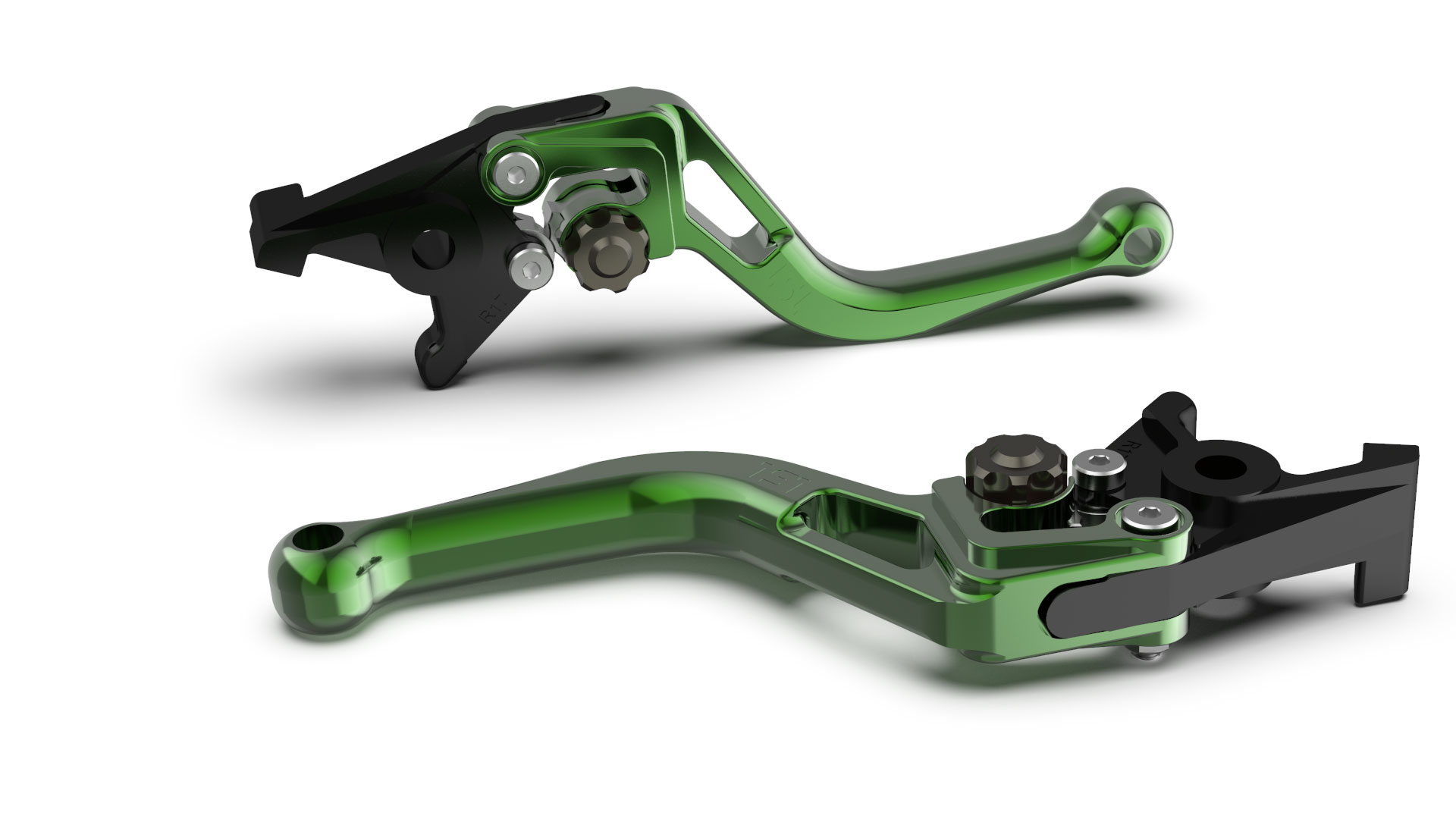 LSL clutch lever BOW L83R, short, green/anthracite